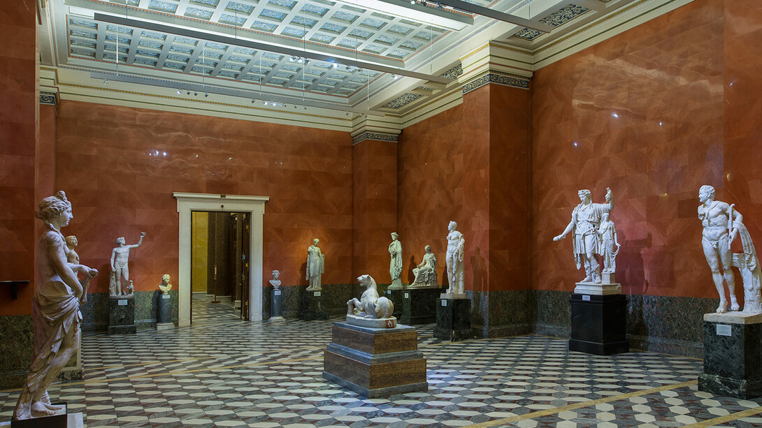 The Art of Ancient Rome, Exhibition view. Courtesy of The State Hermitage Museum