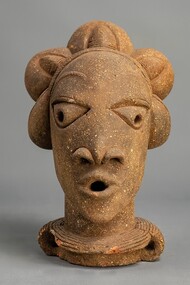 Nok statue. Most of Nok's sculpture is hollow and coil-built like pottery, finely worked to a resilient consistency from local clays and gravel, the millennia-long endurance of these ancient objects is a testament to the technical ability of their makers