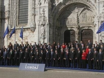 Foto di gruppo dei presidenti degli stati dell'Unione Europea, Trattato di Lisbona, 2007