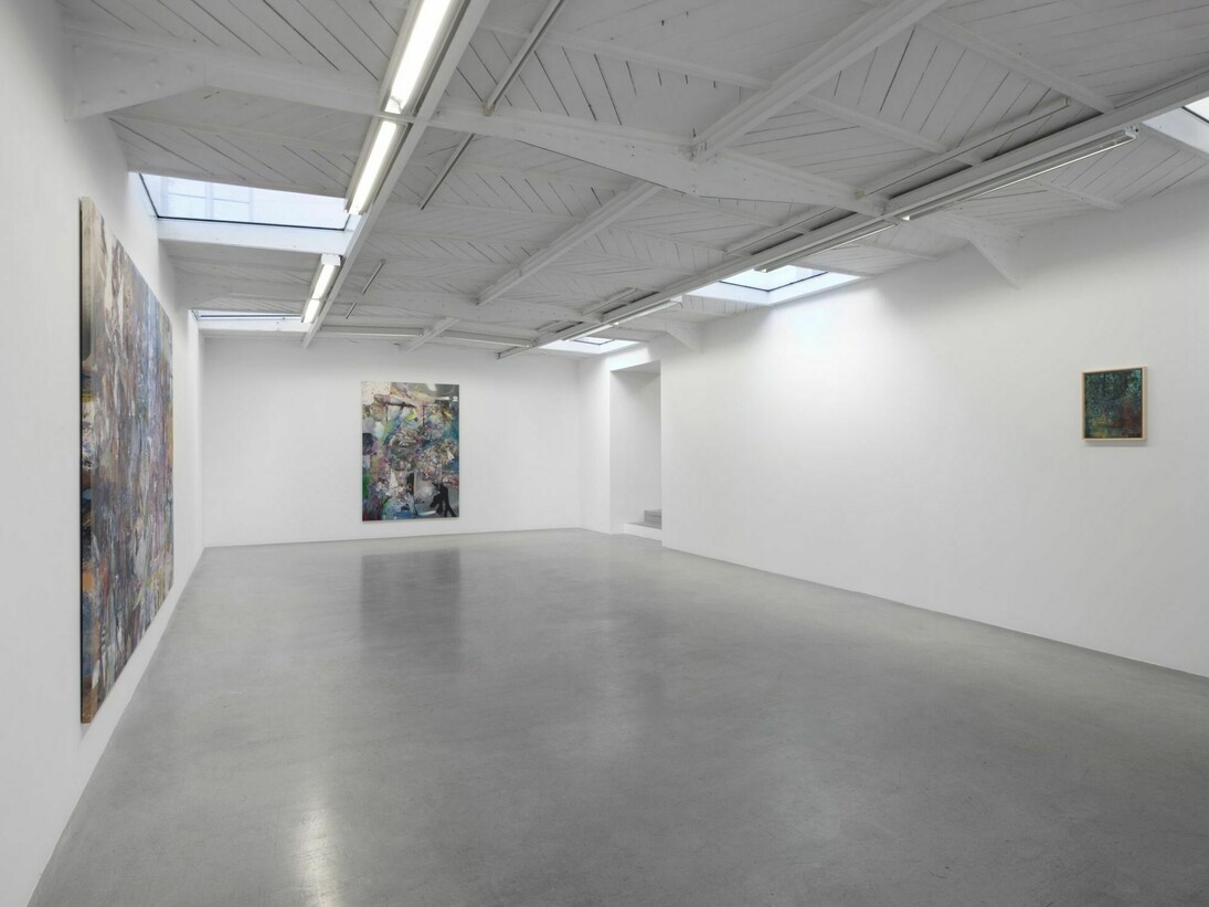 Vue de l’exposition / View of the exhibition «panemetCircen», kamelmennour (47rueSaint‑André desarts), Paris, 2017©LiamEverettPhoto. JulieJoubert & archives kamelmennourCourtesy the artist and kamelmennour, Paris/London