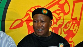 Julius Malema sharing his views with South African ANC Youth, 2011