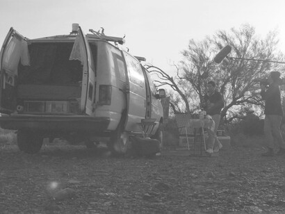 Rodaje de una de las secuencias de la película «Nomadland». Foto: Searchlight Pictures