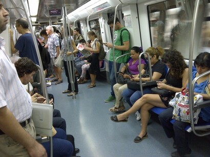 Vagón del metro de Madrid