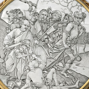 Martin Schongauer, Beso de paz. Arresto (detalle). Cortesía del Museo Louvre