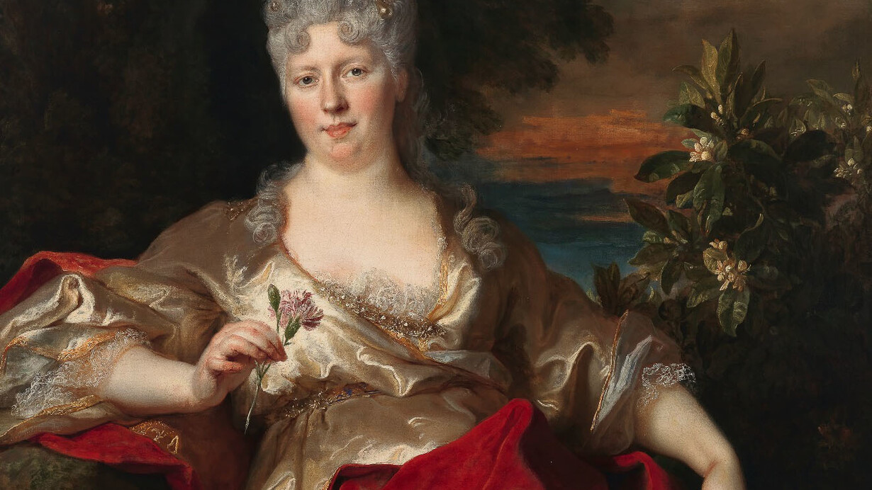 Nicolas de Largilliere, Portrait of Unknown Lady (between 1690 - 1746 ?), Oil on canvas, 138.5 x 106.1 cm, © Julian Opie
