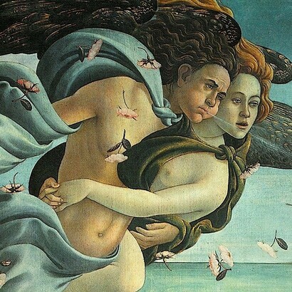 Sandro Botticelli, La Nascita di Venere, paricolare