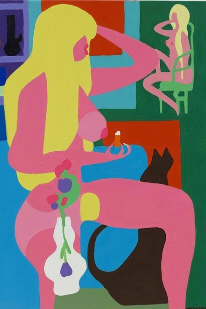 Todd James, Read My Mind, 2014, Acrylic on canvas, 28 x 22 inches