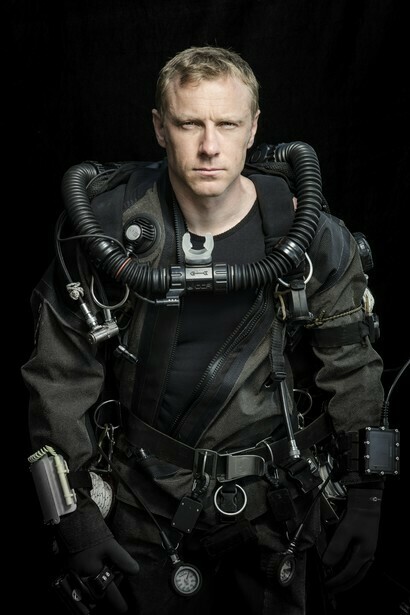 Ritratto di un esploratore subacqueo, foto Martin Hartley

