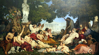 Sogno di felicità di Dominique Papety, 1843, Musée d'Orsay, Francia