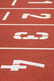 A race track ready for competition