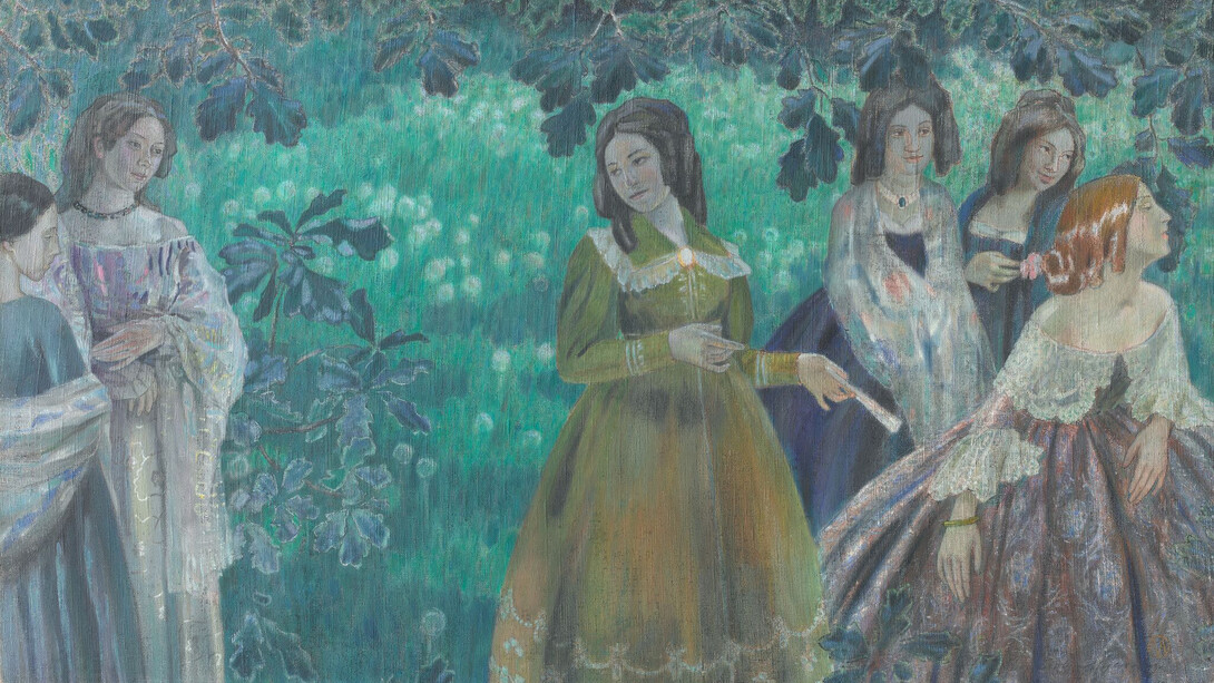 V.E. Borisov-Musatov, The emerald necklace (detail), 1903–1904. Courtesy of the New Tretyakov Gallery