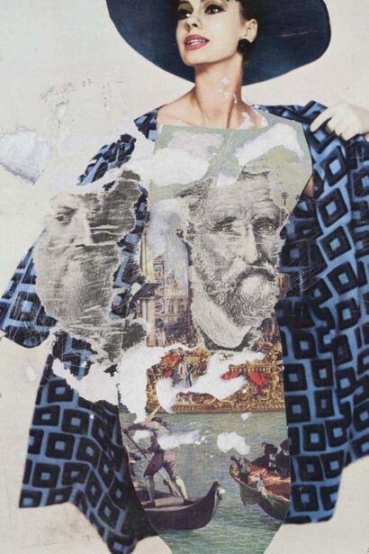 Jiří Kolář,  Voilà la femme, exhibition painting. Courtesy of National Gallery