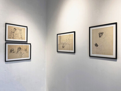 Nicholas Sperakis, Una ventana en The Bowery, vista de exhibición. Cortesía de Galería La Balsa