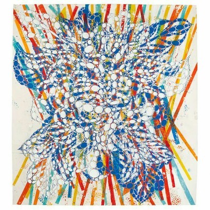 Reed Anderson, Out of School, 2013, Acrylic and collage on cut paper, 72 x 66 inches