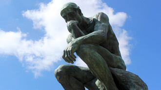 „Der Denker“ (1880), Auguste Rodin. Museum Rodin, Paris