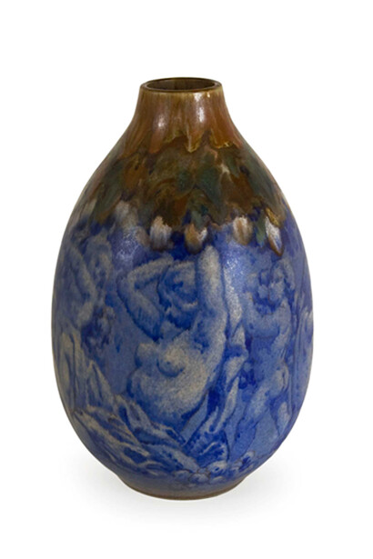 Atelier DL : Vase « Le bain » Sèvres, daté 1934 en grès. Décor par Joseph Guardiola