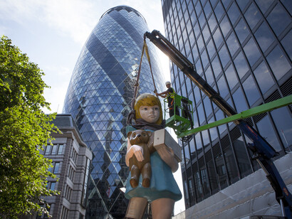 Damien Hirst, 'Charity'. Sculpture in the City 2015. Photography by Nick Turpin