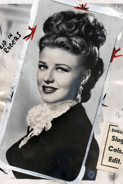 Ginger Rogers, 1946, Tirage argentique vintage retouché à la main, 20 x 25 cm, Pièce unique, Courtesy Argentic