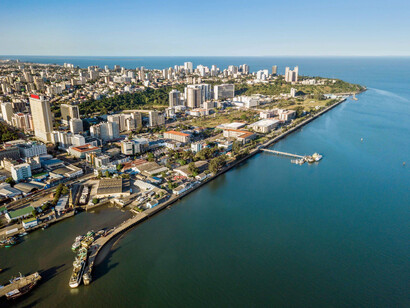 Vista aérea de Maputo, Mozambique