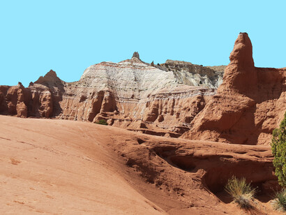 The landscape is truly alien, more akin to Mars with a breathable atmosphere 