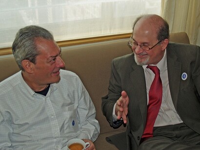 Paul Auster e Salman Rushdie