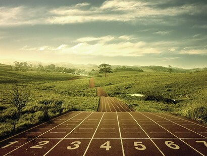Cualquier lugar puede ser una pista de atletismo