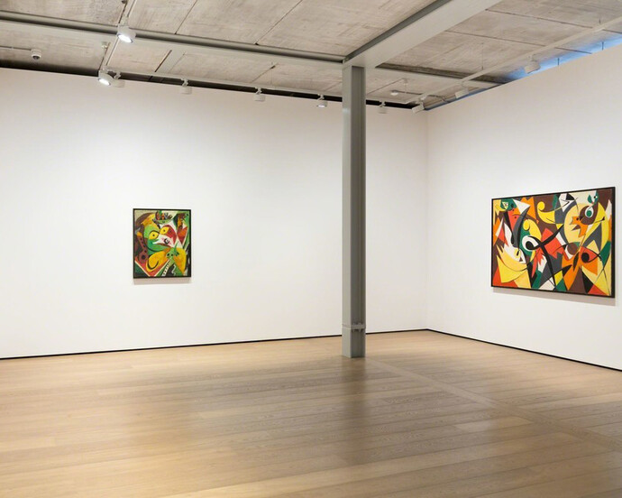 Ernst Wilhelm Nay, Exhibition view. Courtesy of Almine Rech Gallery 