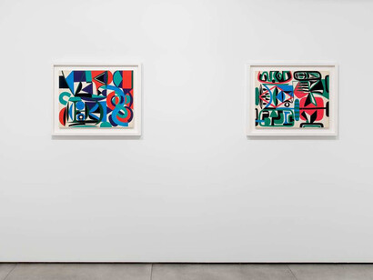 Jean Dewasne, exhibition view. Courtesy of Almine Rech 