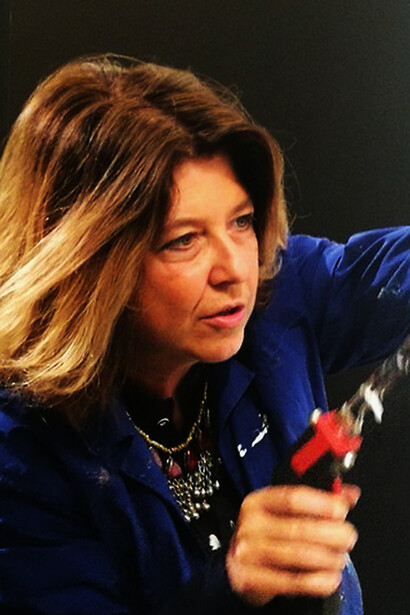 Valeria al lavoro, foto archivio Valeria Molaioli