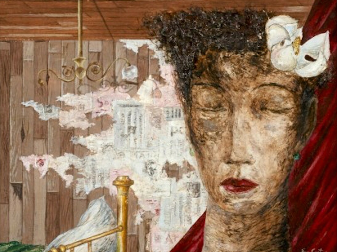 Eldzier Cortor, The Room, 1949, Oil on Masonite, 8 1/16 × 10 in. The Studio Museum in Harlem; gift of Katrina McCormick Barnes  1971.1. Photo: Marc Bernier