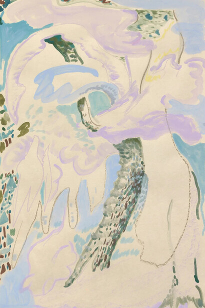 Laura Owens, Untitled, 2023. Courtesy of Pippy Houldsworth Gallery