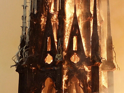 Notre Dame en llamas