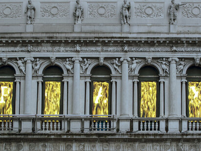 Fabrizio Plessi, L'Età dell'Oro, video installazione, Palazzo Correr, Venezia
