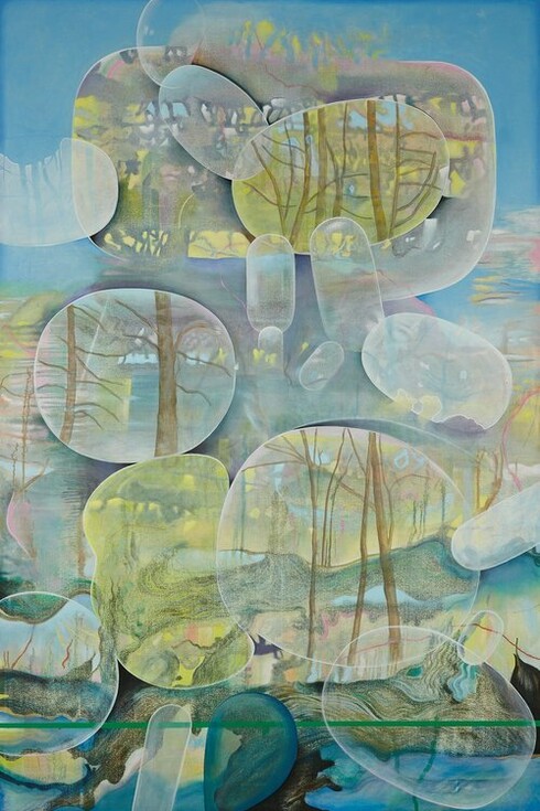 Sarah Steinberg, Many moons. Courtesy of Lois Lambert Gallery 