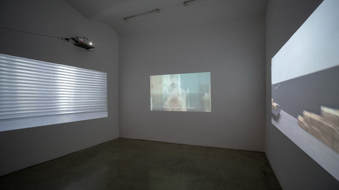 Exhibition view Johanna KANDL Stoff + Anna WITT Unboxing the Future, Christine König Galerie, Vienna 2019
© Photo: Philipp Friedrich