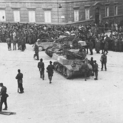 La IV Armata a Trieste, Italia, 1945