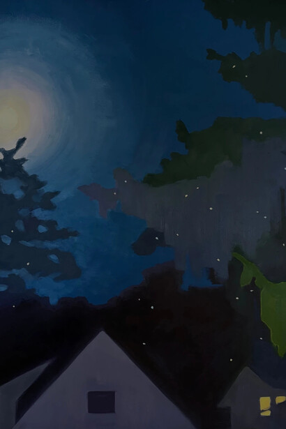 Laura Barr, Firefly moon (detail), 2025. Courtesy of Kenise Barnes Fine Art