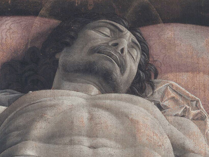 Andrea Mantegna, Il Cristo Morto, Accademia di Brera, Milano, particolare