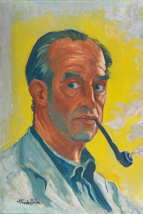 Max Pechstein, Self-portrait with pipe, ca. 1946. Courtesy of Kunsthal