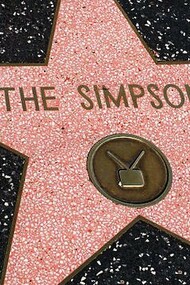 Estrella dedicada a la icónica Simpson en el Paseo de la Fama, Hollywood, California