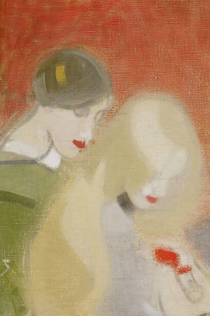 Helene Schjerfbeck,
The Family Heirloom, 1915-16.

Oil on canvas, fixed on sheet. 63 x 44.5 cm. August and Lydia Keirkner Fine Arts Collection. Finnish National Gallery / Ateneum Art Museum; photo: Finnish National Gallery / Yehia Eweis.