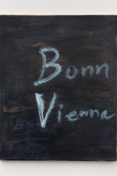 Tam Ochiai, Bonn, Vienna (Beethoven), 2023 oil on canvas, 22 x 18 inches photo: Adam Reich. Courtesy of Meredith Rosen Gallery