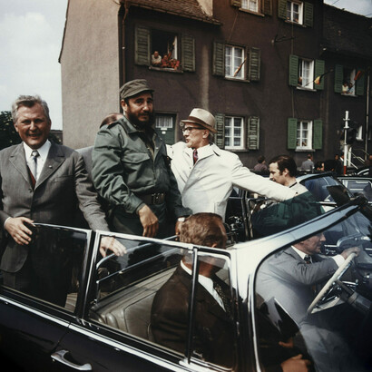 Thomas Billhardt, Fidel Castro und Erich Honecker, 1972. Mit freundlicher Genehmigung der Camera Work Gallery