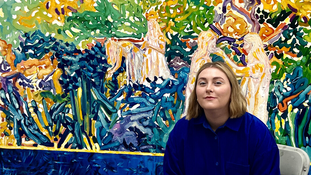 Katie Tomilson in her studio. Courtesy of Liminal Gallery