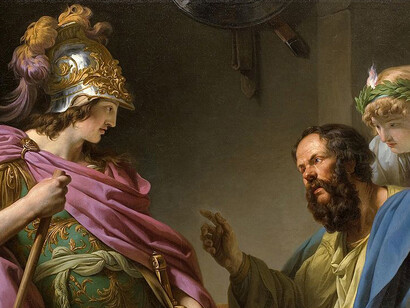 Alcibíades aprendiendo de Platón, François-André Vincent