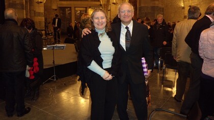 Elisabetta Brusa with conductor Reimar Neuner at Aachener Kammer Orchester, Koln