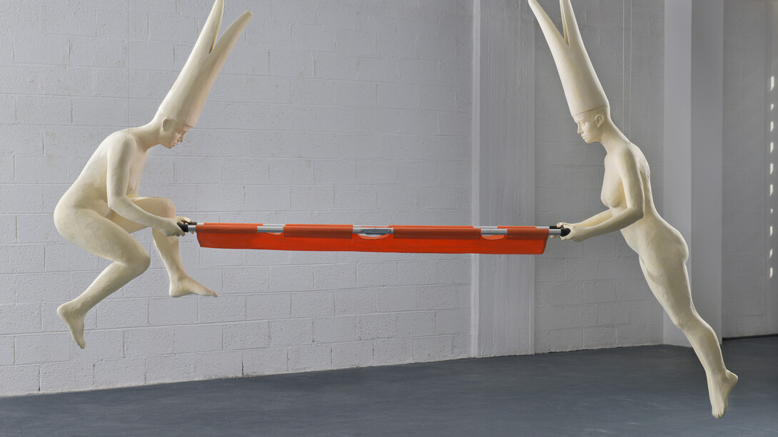 Esther Naor, How Far would you run with a piece of lead in your heart, 2014