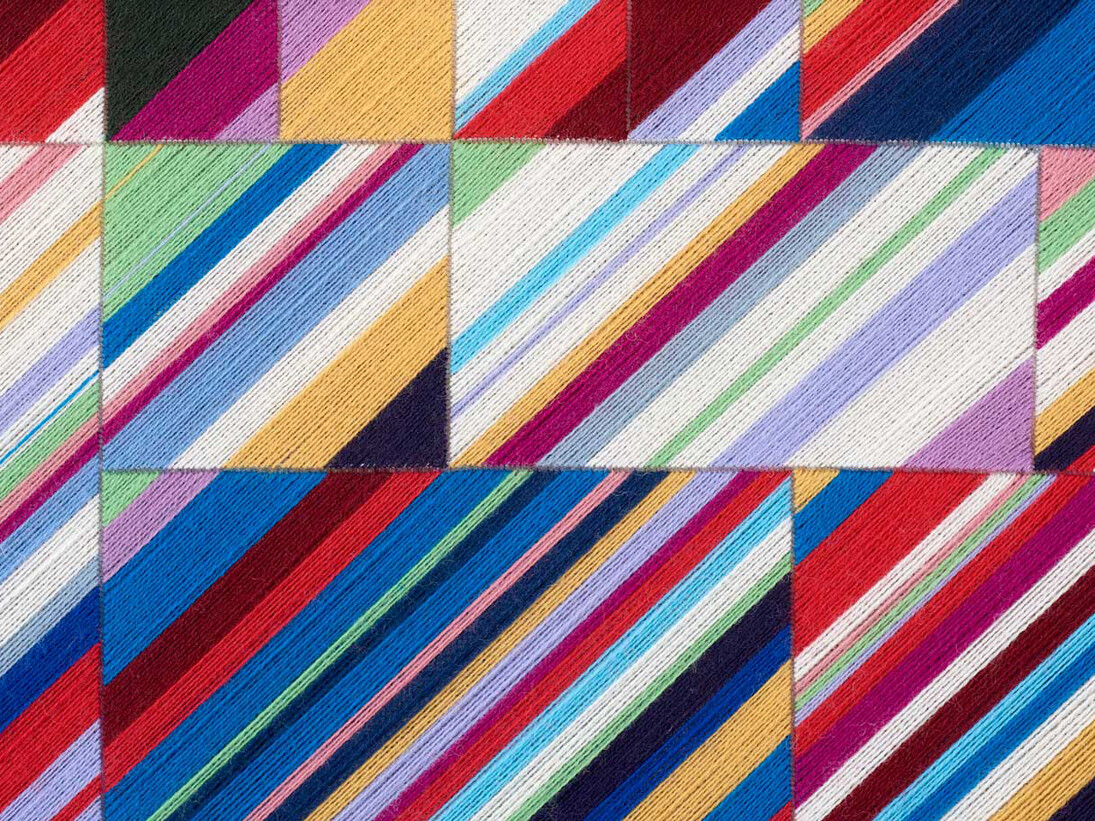 Kirstie Macleod, Lacuna, 2015, needlepoint with Fine wool on aluminium mesh, 68 x 88 cm