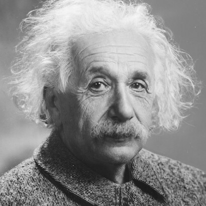 Albert Einstein, theoretical physicist who developed the theory of relativity, one of the two pillars of modern physics (alongside quantum mechanics)