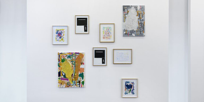 André Butzer, Exhibition view. Courtesy of Galerie Xippas